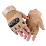 Tactical Gloves Hard Knuckle Half Fingers Outdoors Self Defense